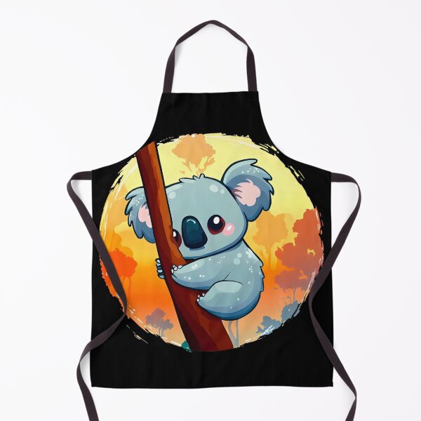 Item preview, Cute baby Koala clinging to a tree at sunset designed and sold by ArtandSmile.