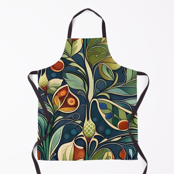 Item preview, Art Nouveau Pattern Snails on Leaves designed and sold by druidwolfart.