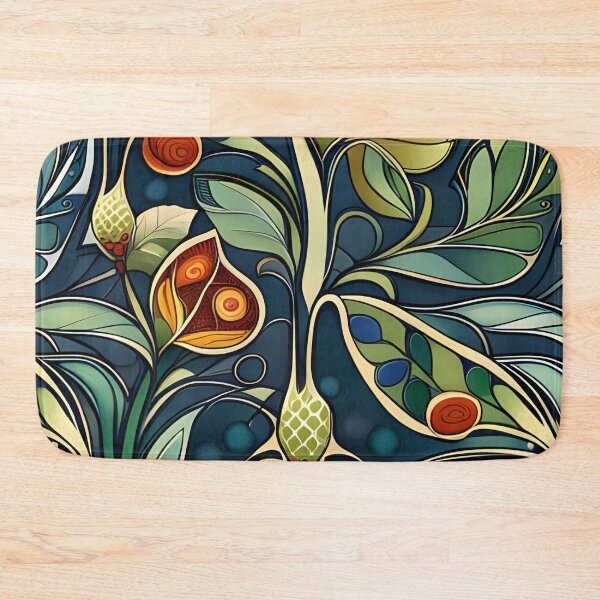 Item preview, Art Nouveau Pattern Snails on Leaves designed and sold by druidwolfart.