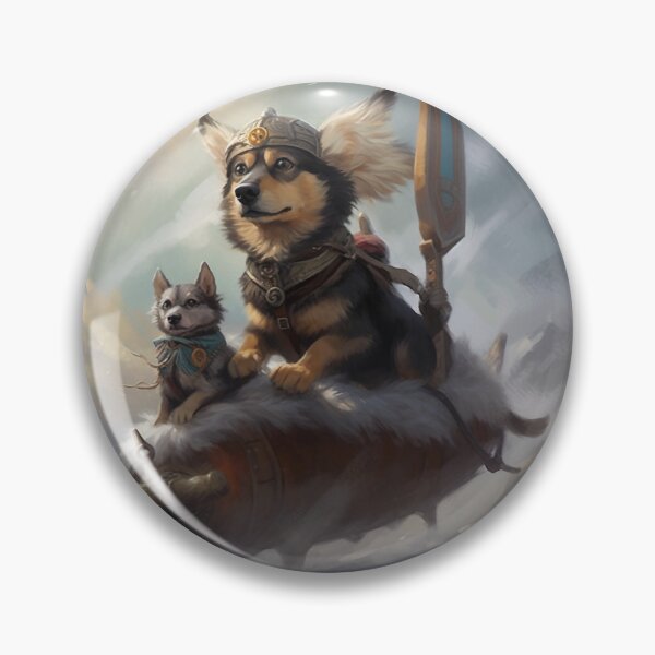 Item preview, Fantasy dogs riding into battle designed and sold by Mistymeooww.
