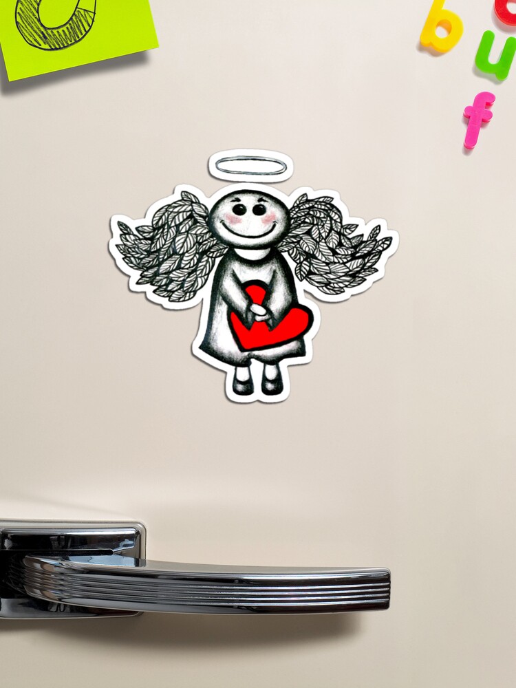 Angel - Heart - Magnets – KarolsKreation