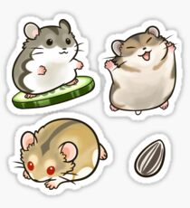 Pegatina Dwarf Hamsters set 2