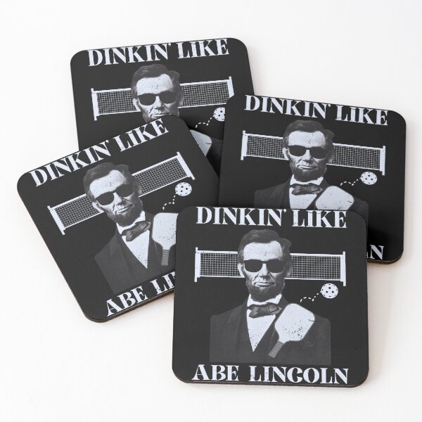 Item preview, Distressed Vintage Dinkin' Like Abe Lincoln Funny Pickleball Pun  designed and sold by MacAndMoose.
