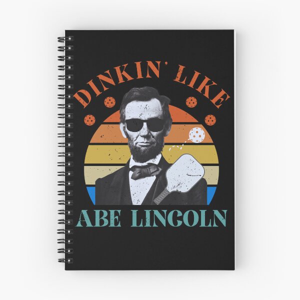 Item preview, Distressed Vintage Sunset Dinkin' Like Abe Lincoln Funny Pickleball Pun  designed and sold by MacAndMoose.