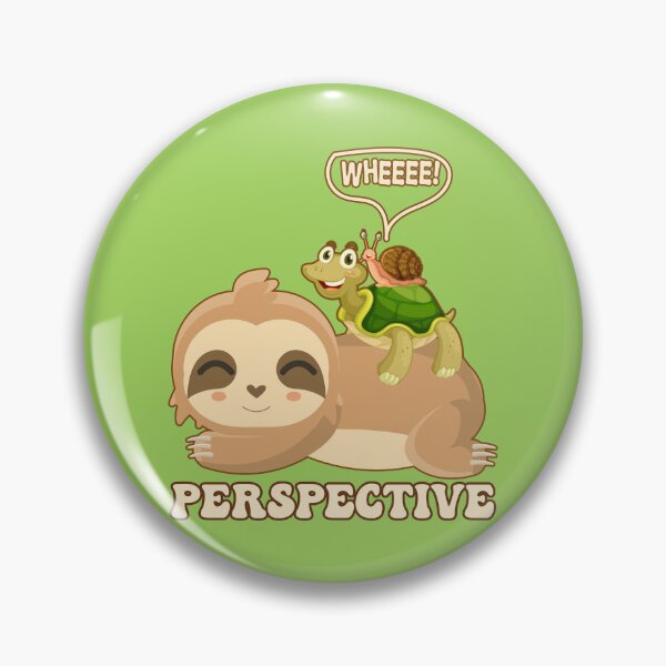 Item preview, Wheeee! It's All Perspective a Funny Sloth Stack with Turtle and Snail designed and sold by JoyOfHopeStore.