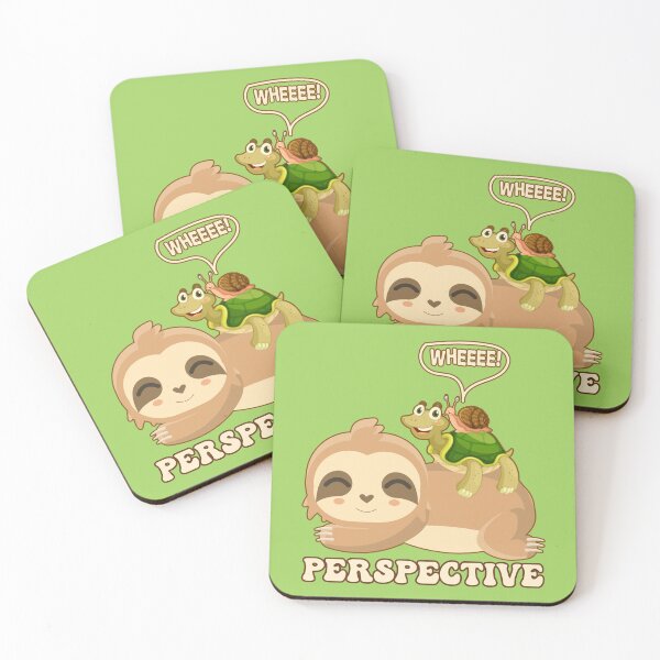 Item preview, Wheeee! It's All Perspective a Funny Sloth Stack with Turtle and Snail designed and sold by JoyOfHopeStore.