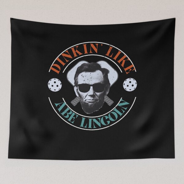 Item preview, Distressed Vintage Dinkin' Like Abe Lincoln Funny Pickleball Pun  designed and sold by MacAndMoose.