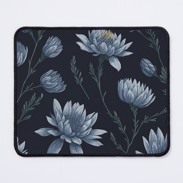 Item preview, Blue Floral Flowers Seamless Pattern Yellow Green Leaves designed and sold by TuckerLogan.