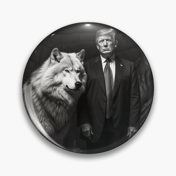Item preview, Trump and Wolf Black and White designed and sold by King Wolf.