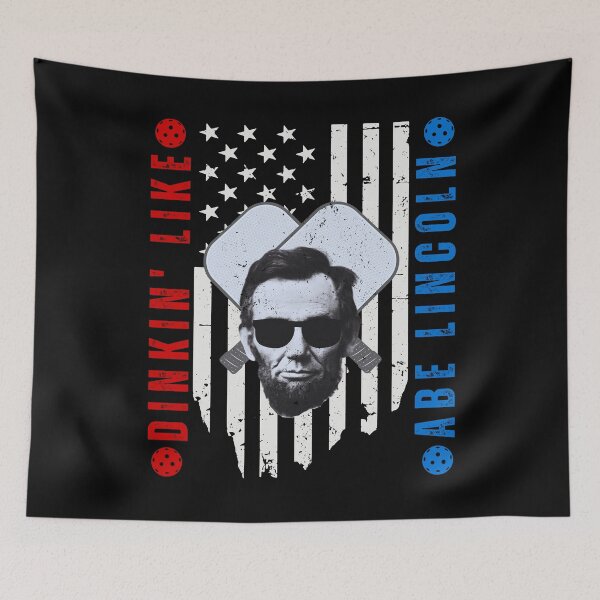 Item preview, Distressed Vintage Pickleball USA Flag designed and sold by MacAndMoose.