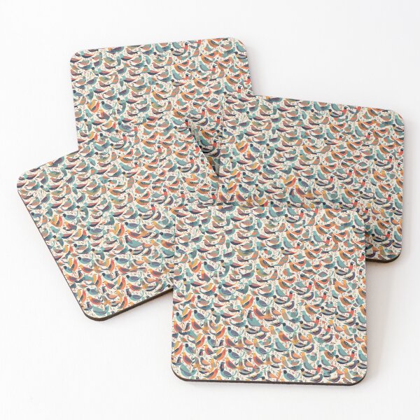 Item preview, Vibrant Wings: A Captivating Repeated Pattern of Colorful Birds designed and sold by dorzaart.