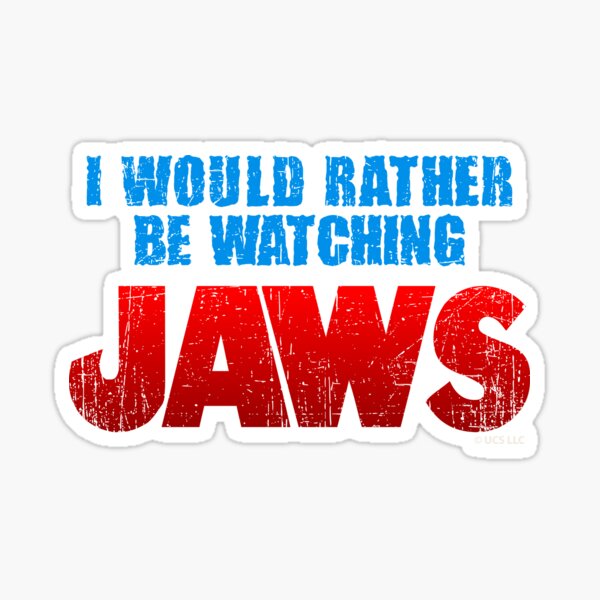Item preview, Jaws, Jaws movie, I would rather be watching Jaws designed and sold by 4gottenlore.