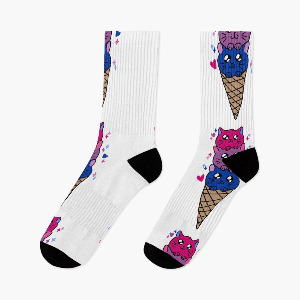 Aperçu de l'œuvre Chat crème glacée bi créée et vendue par WeirdQueer.