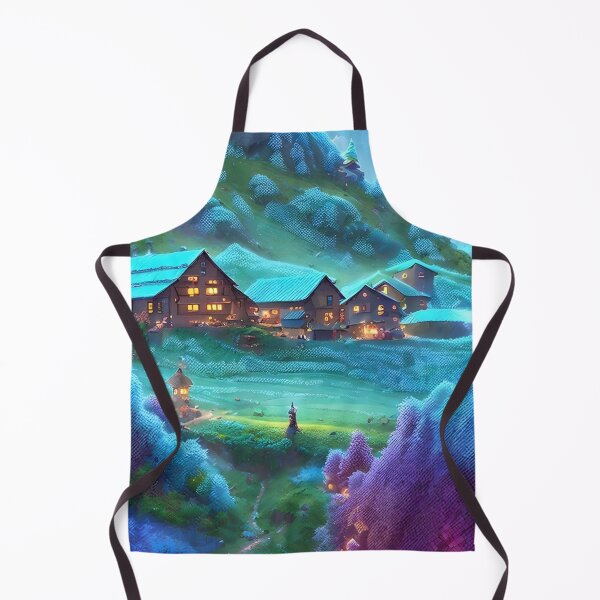 Item preview, A Serene Little Village Nestled in the Hills designed and sold by Erika V..