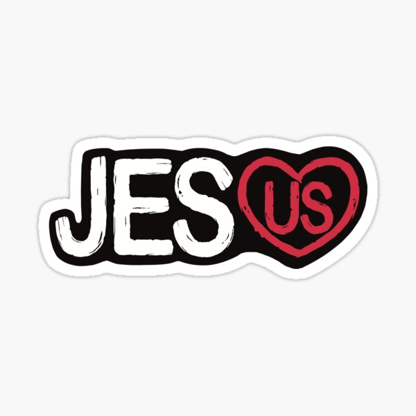 Jesus Christ Loves Stickers, Love Jesus Laptop Stickers