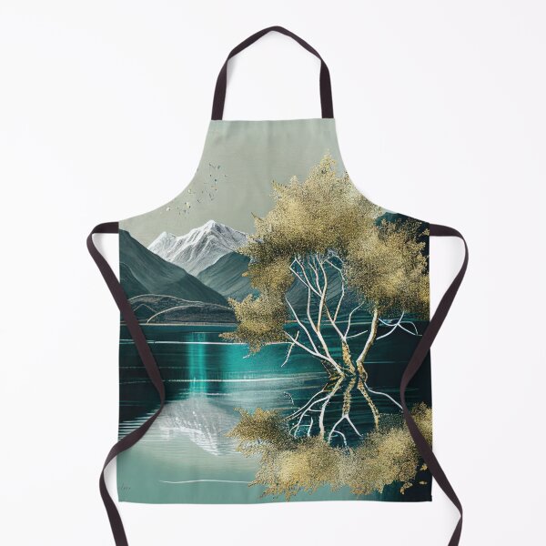 Item preview, Green Mountain Lake with Golden Trees designed and sold by TheArtMage.