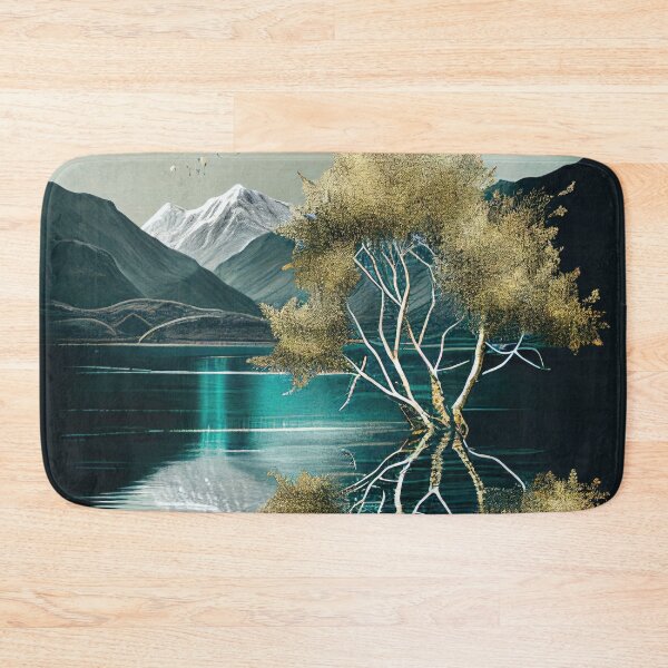 Item preview, Green Mountain Lake with Golden Trees designed and sold by TheArtMage.