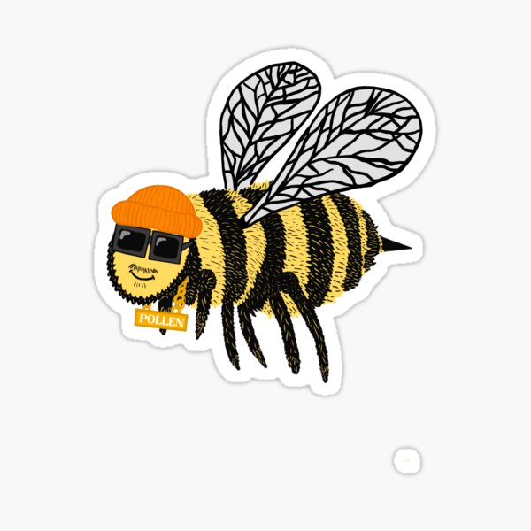 Simple bee sticker