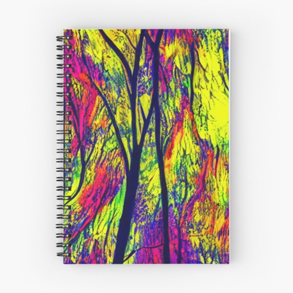 Item preview, Abstract Tree Pattern on Colorful Sunset designed and sold by calibrit.