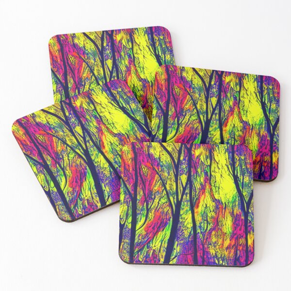 Item preview, Abstract Tree Pattern on Colorful Sunset designed and sold by calibrit.