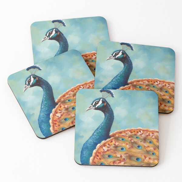 Item preview, Peacock pizza Pie & Slice designed and sold by miraclemeows.