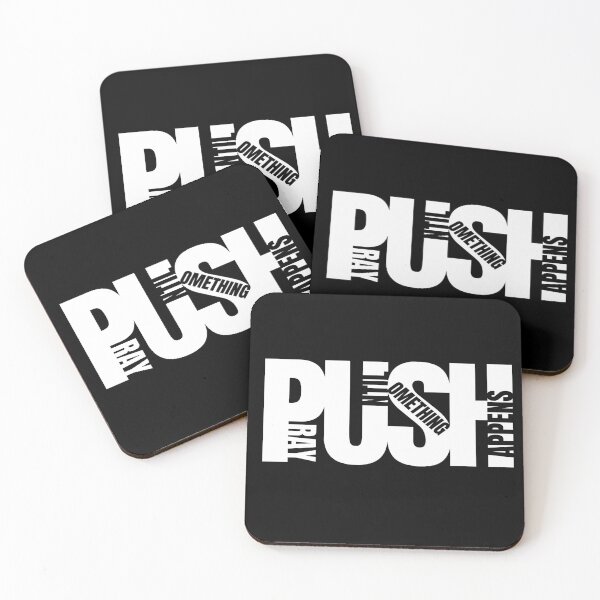Item preview, PUSH - Pray Until Something Happens White Letters designed and sold by GFamilyC.