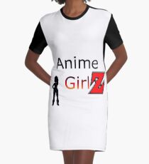 Anime Girlz Graphic T-Shirt Dress