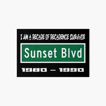 Item preview, Sunset Blvd: The Decade of Decadence Survivor designed and sold by Stephen Brownlee.