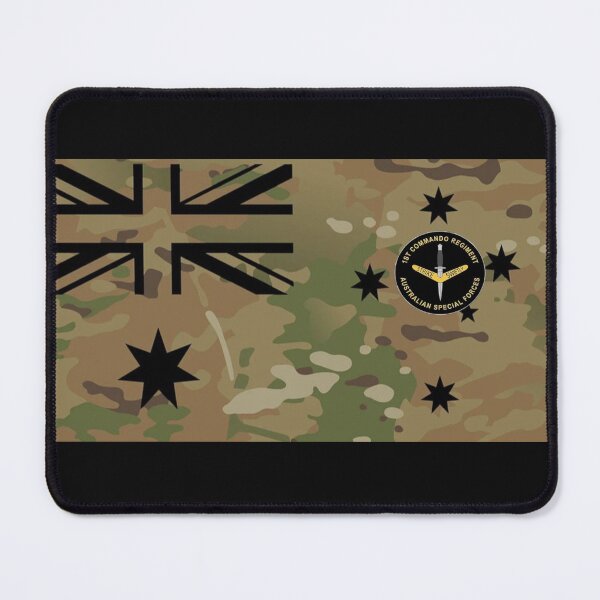 Item preview, Australian Flag (Commando Multicam Black & White) designed and sold by RENAGADE4LYF.