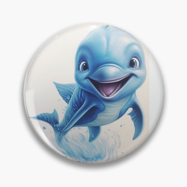 Item preview,  baby dolphin digital art designed and sold by DigitalPixelize.