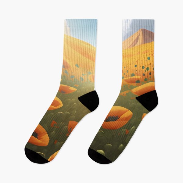 Item preview, A Beautiful Summer Poppy Field in Rolling Hills designed and sold by Erika V..