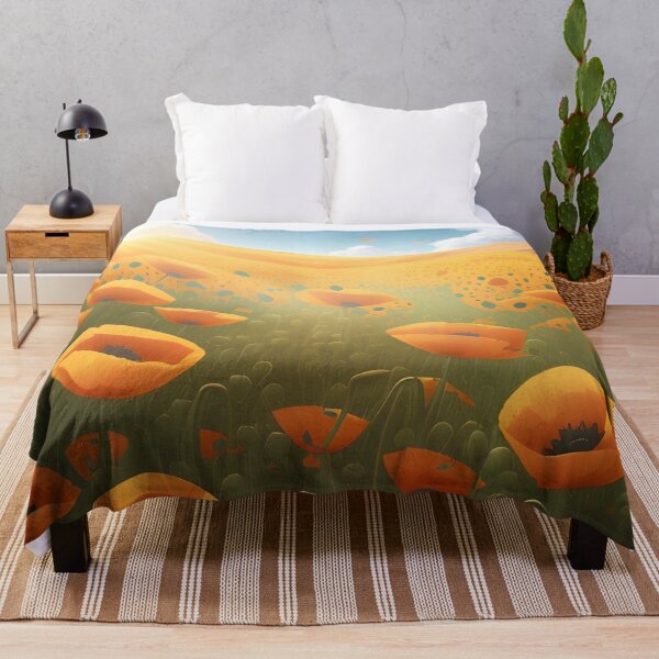 Item preview, A Beautiful Summer Poppy Field in Rolling Hills designed and sold by Erika V..