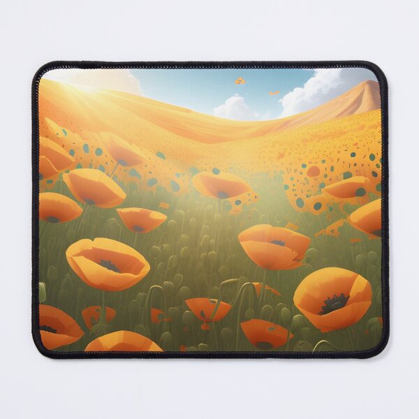 Item preview, A Beautiful Summer Poppy Field in Rolling Hills designed and sold by Erika V..