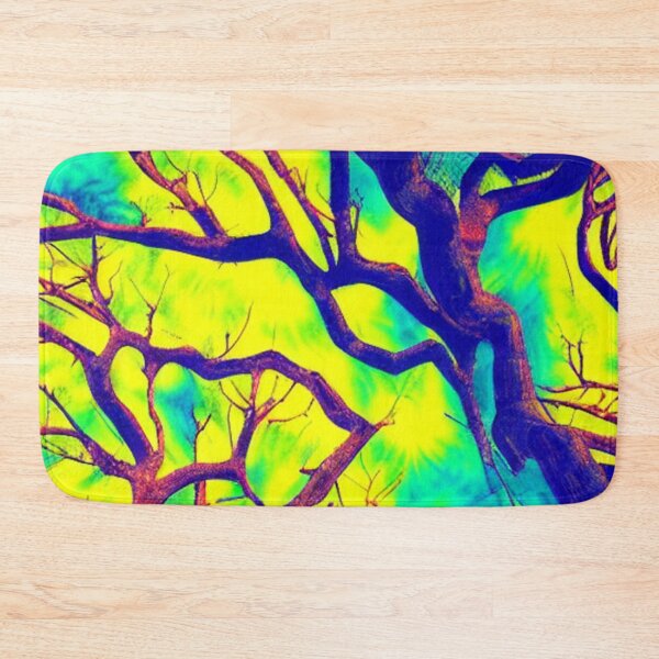 Item preview, Abstract Colorful Tree Pattern on Yellow designed and sold by calibrit.
