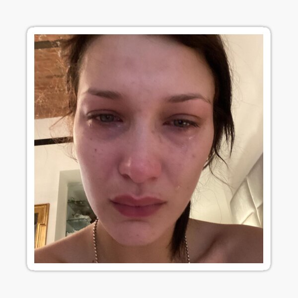 Bella Hadid Crying Merch Gifts for Sale Redbubble 