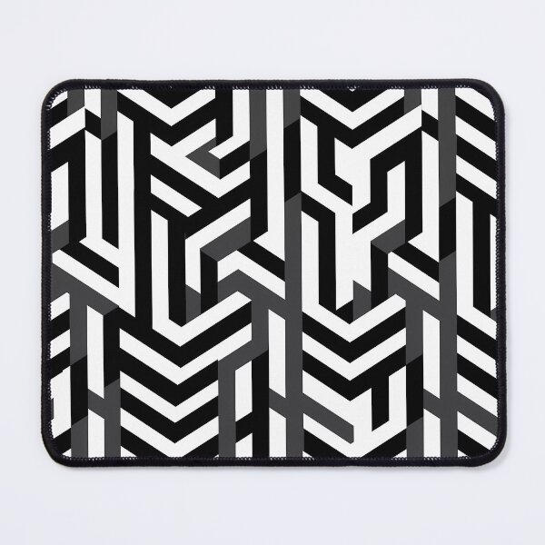 Item preview, Abstract Geometric Grayscale Pattern - Modern and Sophisticated designed and sold by SweetWhiskers.