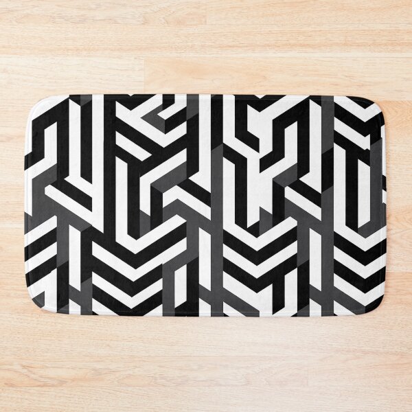 Item preview, Abstract Geometric Grayscale Pattern - Modern and Sophisticated designed and sold by SweetWhiskers.