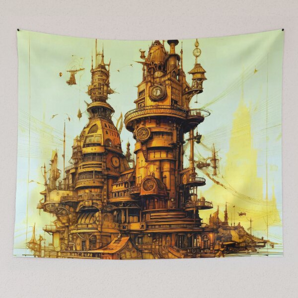 Item preview, Victorian Steampunk Architecture designed and sold by entwithanaxe.