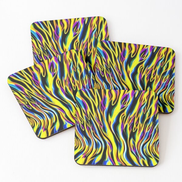 Item preview, Abstract Neon Chaos Flames Pattern designed and sold by calibrit.