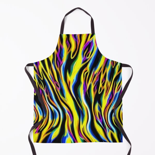 Item preview, Abstract Neon Chaos Flames Pattern designed and sold by calibrit.