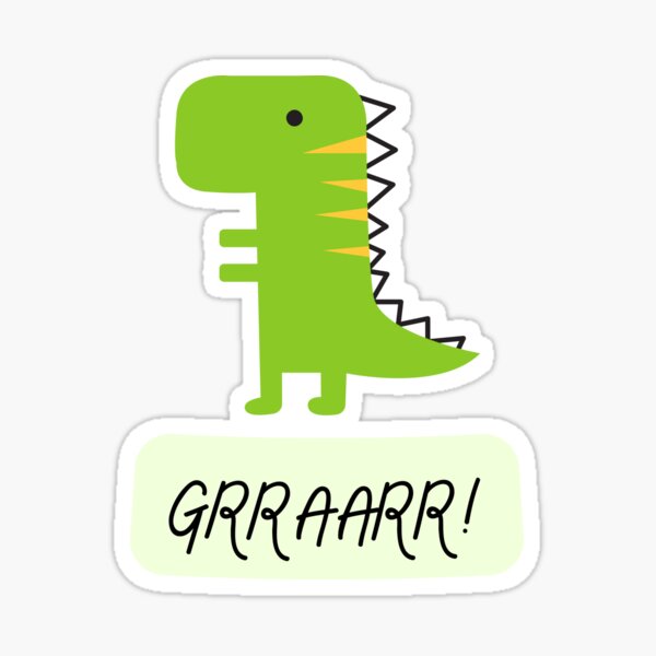 Artikel-Vorschau von Cartoon-Dinosaurier minimalistisch, designt und verkauft von Hedgehogshirts.