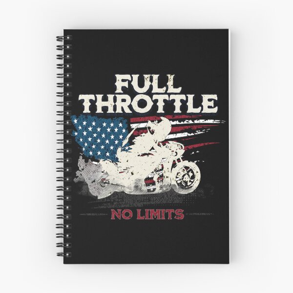Item preview, Full Throttle No Limits Motorcycle Drag Racing USA American Flag Sportbike Racing Motorbike Motorcycle Enthusiast designed and sold by CarantinedChaos.