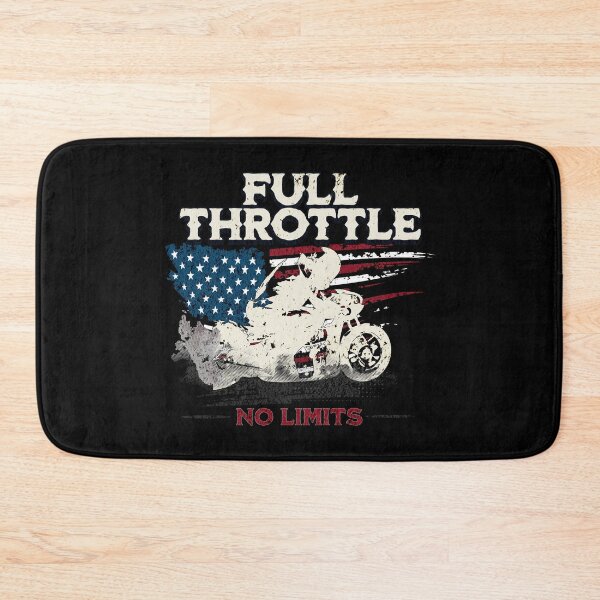 Item preview, Full Throttle No Limits Motorcycle Drag Racing USA American Flag Sportbike Racing Motorbike Motorcycle Enthusiast designed and sold by CarantinedChaos.