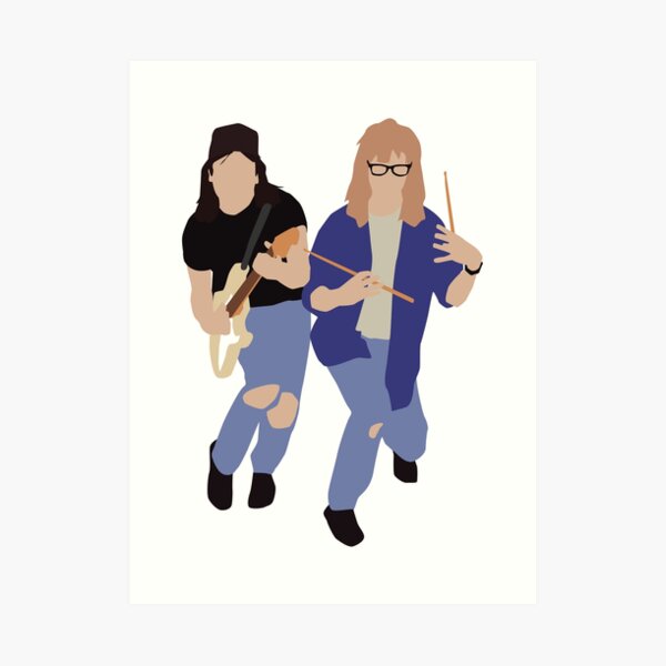 Wayne's World Minimal Style Art Print