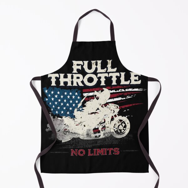 Item preview, Full Throttle No Limits Motorcycle Drag Racing USA American Flag Sportbike Racing Motorbike Motorcycle Enthusiast designed and sold by CarantinedChaos.