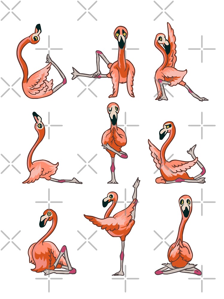 Flamingo Yoga Leggings by Huebucket