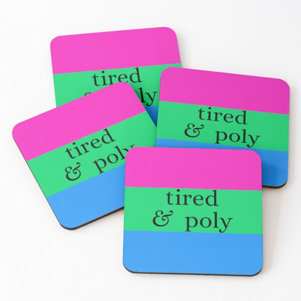 Item preview, Tired & Polysexual / Polysexual Pride Flag designed and sold by MaddieMade.