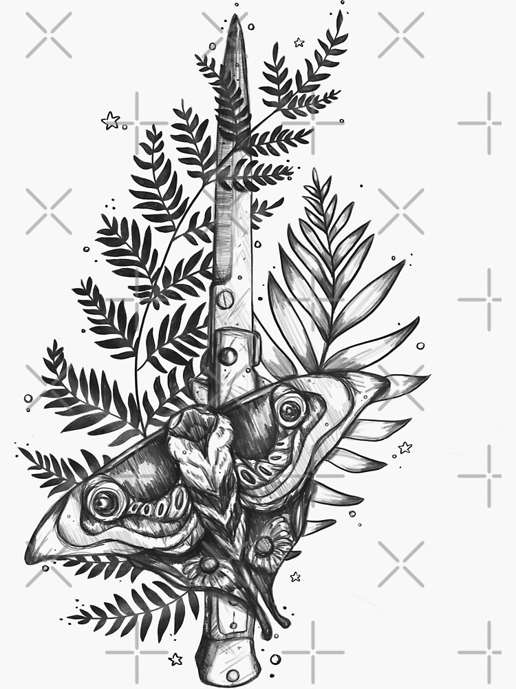 ellie tattoo Sticker for Sale by MystiS