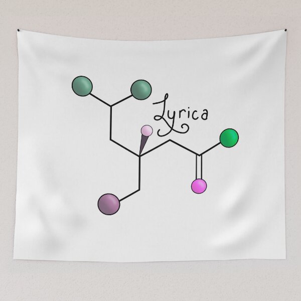 Item preview, Lyrica Chemical Structure  designed and sold by EmyBeeDesigns.