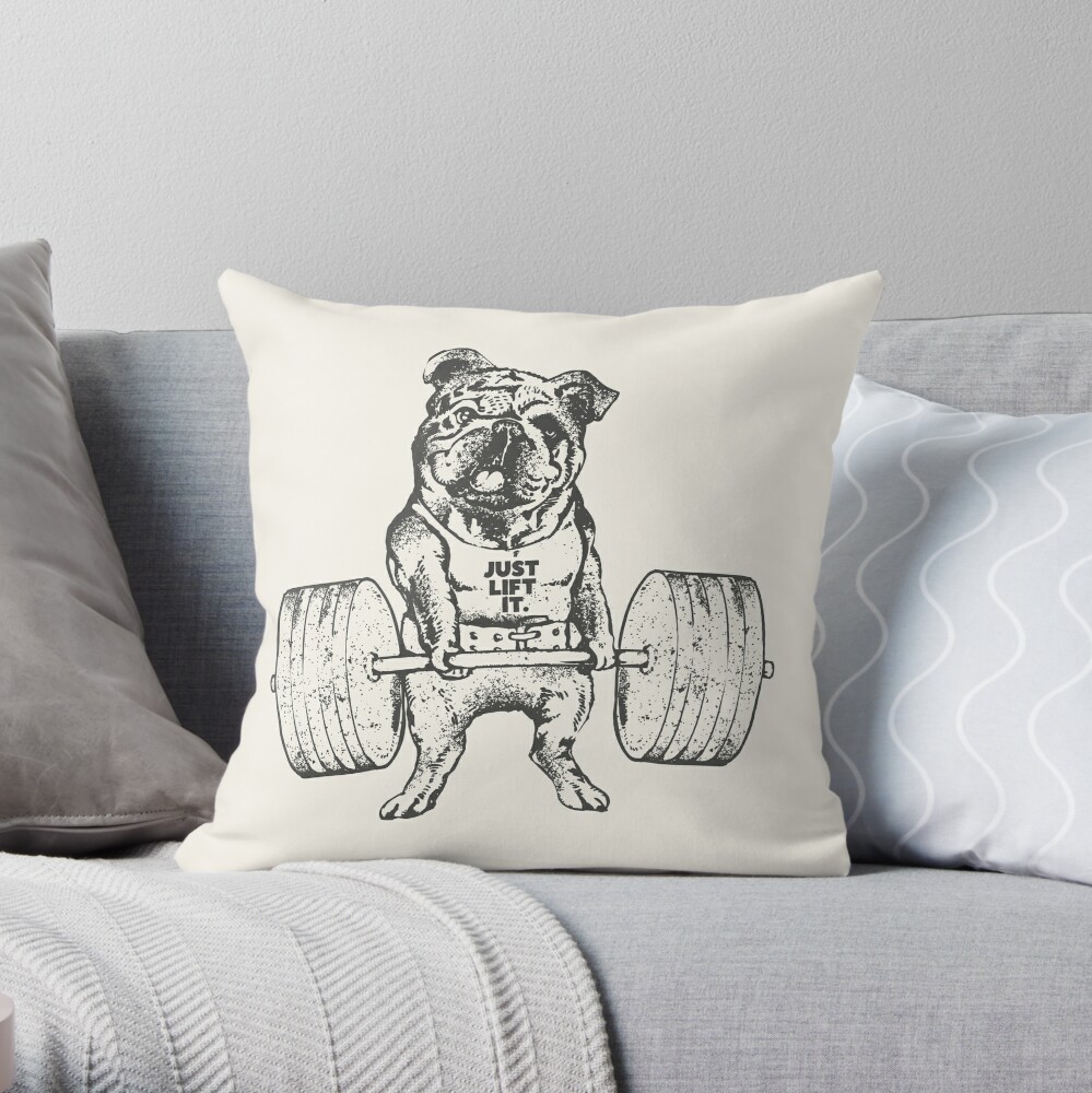 british bulldog pillow